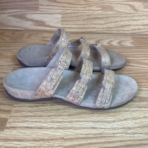 Vionic Aubrey Strap Sandals Shoes Women’s US Size 9 Brown Cork Orthotic - Picture 6 of 12